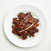 Bourbon Glazed Pork Ribs