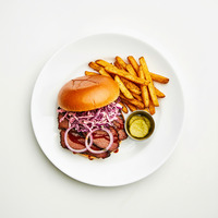 “THE SMOKEHOUSE SIGNATURE” Spicy Texas Brisket Sandwich
