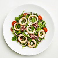 Warm Salt and Pepper Squid Salad