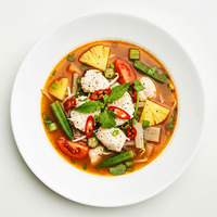 Vietnamese Sour Fish Soup Hot Pot