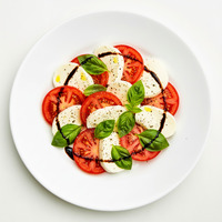 Heirloom tomato - buffalo mozzarella - red wine croutons - basil pesto