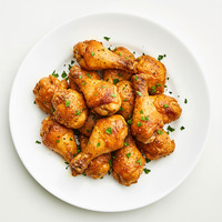 BBQ chilli chicken drumettes with blue cheese dip