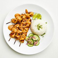 Chicken satay skewers