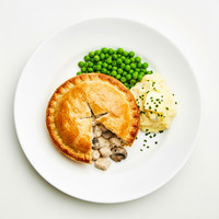 chicken & leek pie