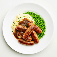 2 pork chipolatas