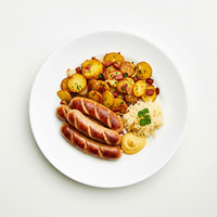 CHEESE KRANSKY / FRANKFURTER & BREAD, MUSTARD