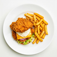 KOREAN FRIED CHICKEN BURGER
