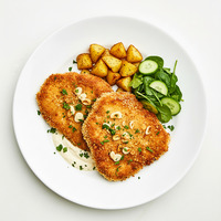 CREAMY GARLIC SCHNITZEL