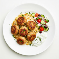 GREEK STYLE BEEF MEATBALLS