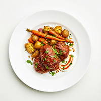 GRILLED HARISSA LAMB BELLY SKEWER