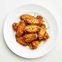 SPICY HONEY MUSTARD CHICKEN WINGS 6 PIECES