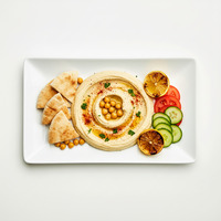 WHITE BEAN HUMMUS, ALEPPO, OLIVE OIL, WARM TORTILLA