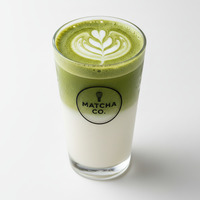 Iced Salty Mango Coconut Matcha Latte