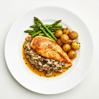 CHICKEN WITH MUSHROOM SAUCE