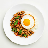 Sizzling Thai Basil Seafood