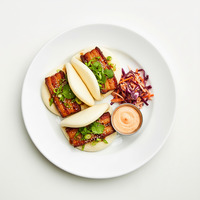 Pulled Pork Charcoal Bao Bun