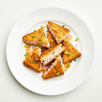 Sesame Prawn Toast, citrus mayo, coriander