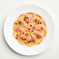 Salmon carpaccio