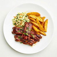 Pork Ribs in Plum Sauce