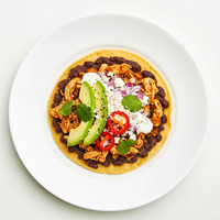 Tequila Cured Salmon & Blue Corn Tostadas
