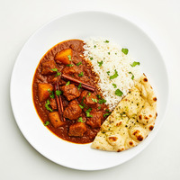 Curry Beef with Boiled Rice