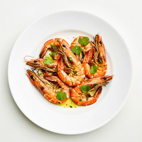 Steamed tiger prawns - fresh ricotta - garlic chilli oil - pickled zucchini - fresh herbs