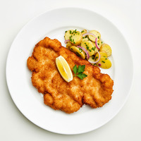 Homemade king size Vienna schnitzel